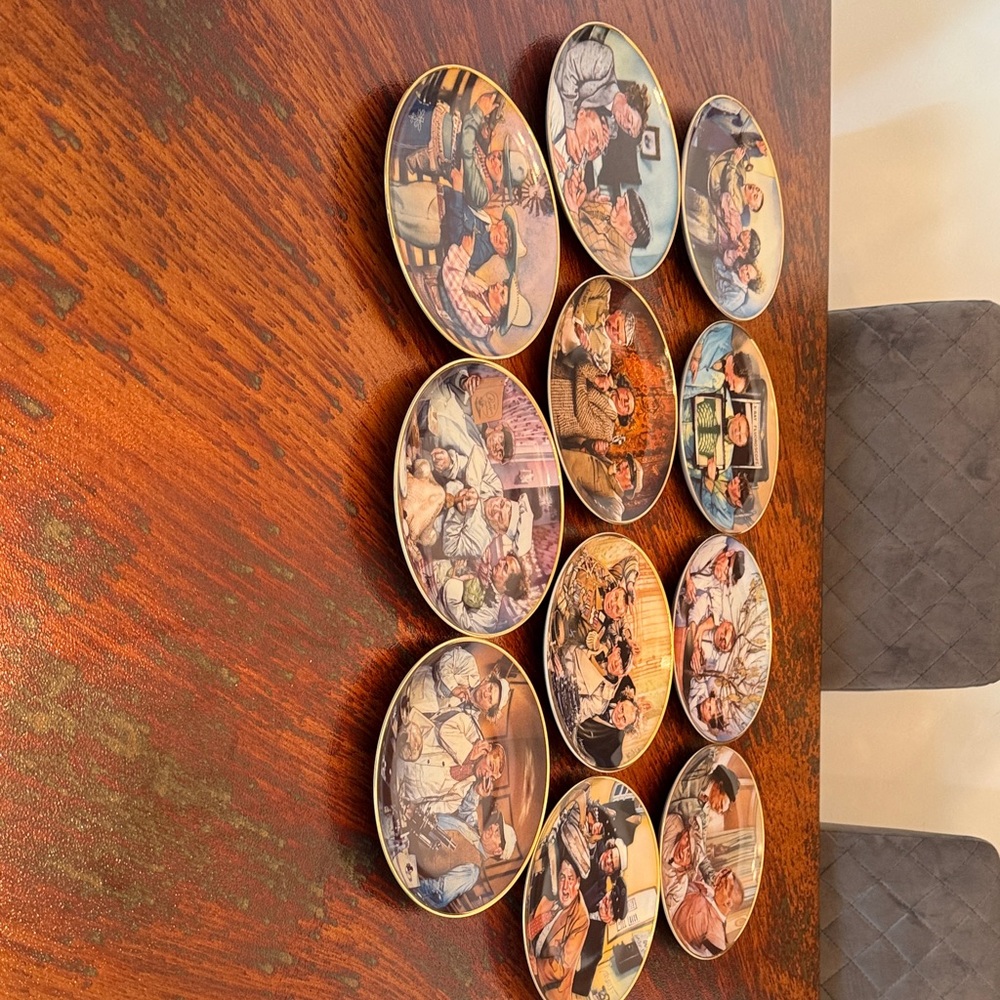 Franklin Mint Decorative Plate Collection - Multicolor Scenes